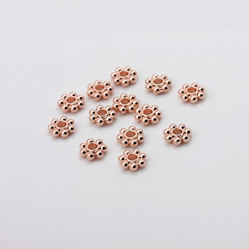 保色镀真金玫瑰金隔片隔珠散珠