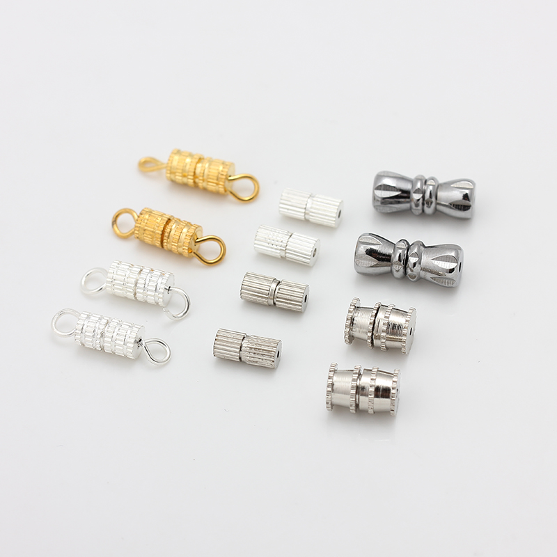 金色银色螺丝扣拧扣手链扣项链扣