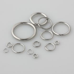 304钛钢不锈钢开口圈大小粗细圈环不掉色连接扣链diy手链项链配件