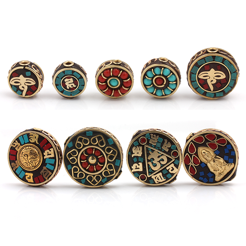 尼泊尔手工铜珠特色散珠手链配饰