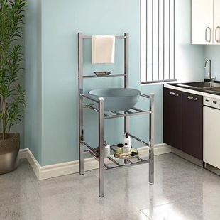 农村落地厨房洗脸盆架子老式洗漱台卫生专用置盆架家用浴室洗脸架