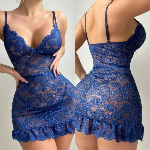 Sexy lingerie lace nightgown camisole dress女蕾丝吊带睡裙