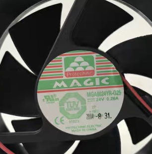 MGA8024YR 025 DC24V 原装 8CM 8025 0.26A 变频器风扇 永立MAGIC