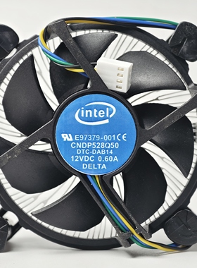 Intel 英特尔E97379-001 1155/1150/1156 四针0.17A CPU散热风扇