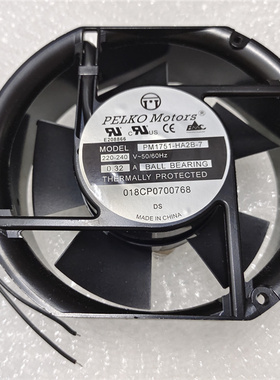 全新PELKO PM1751HA2B-7 17251工业风机 220V 轴流散热风扇 0.32A