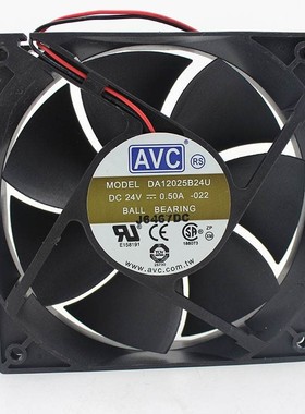 AVC 12厘米 DA12025B24U-022 12025 24V 0.5A 进口大风量滚珠风扇