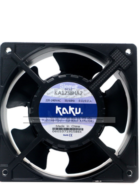 全新原装KAKU卡固KA1238HA2 12038 220V 0.13A耐高温防水散热风扇