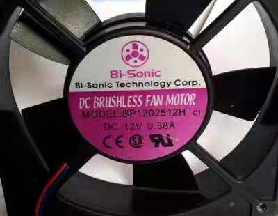全新台湾百瑞Bi-Sonic 12CM DC12V 0.38A变频器风扇BP1202512H C1