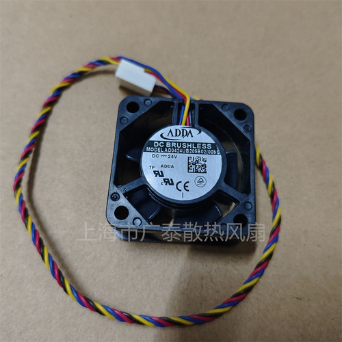 全新ADDA AD0424UB205B02(00NS) 4020 24V 4线双滚珠直流散热风扇