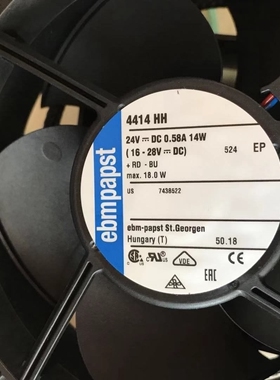德国EBMPAPST 4418 4414 M/H/HH/HHU/HHR/ML/L/MU/2HHP 进口风扇