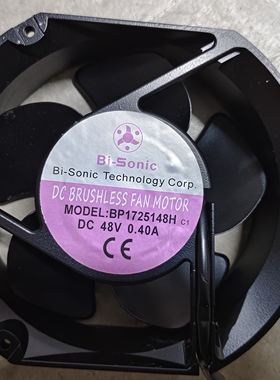 全新原装Bi-Sonic BP1725148H DC 48V 0.40A 变频器散热风机风扇