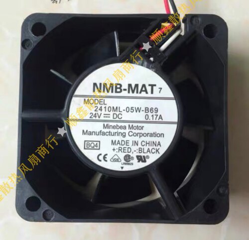 NMB 2410ML-05W-B60/B69 24V 0.17A 6025 6CM 3线 ABB变频器风扇