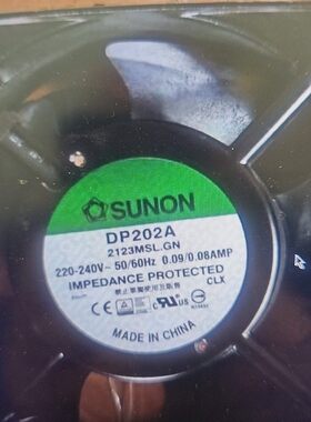 SUNON建准DP202A 2123MSL.GN 220-240V 0.09/0.08AMP 12038风扇