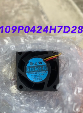 全新三洋 SanAce40 109P0424H7D28 24V 0.08A 4015变频器风扇