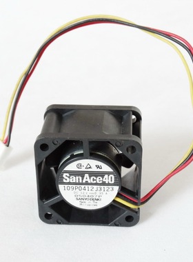暴力风机4cm厘米大风量日本三洋12V4028双滚珠交换机散热风扇增压