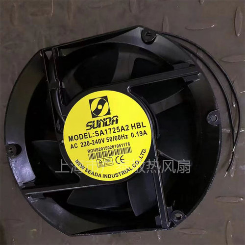 全新台湾 SUNDA 轴流风机 SA1725A2HBL数控火花机风扇 220V,38W