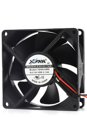 新瑞联 XIFAN 8025 18V 0.14A YD8025MS 2线 静音 散热风扇