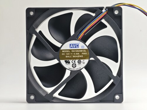 原装AVC DA12025B12L 12V 0.30A 12025 12CM PWM 超静音机箱风扇