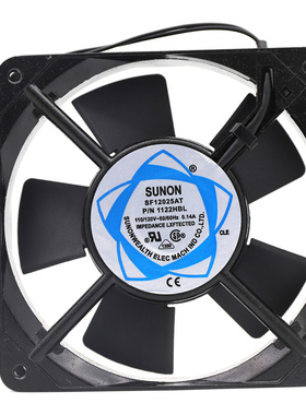 SUNON/建准 SF12025AT P/N1122HSL HBL 机柜轴流风机散热风扇12CM