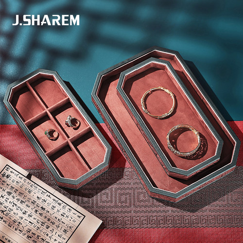 J.SHAREM黄金翡翠饰品展示托盘