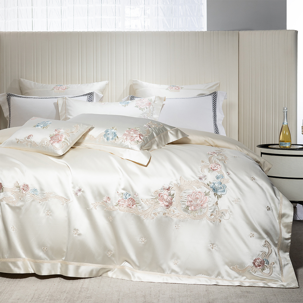 清悠居新中式刺绣结婚四件套