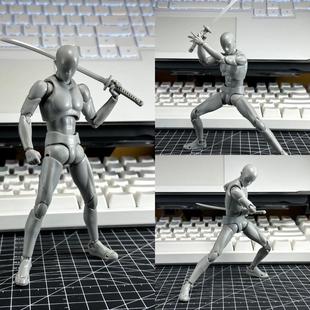 SHF人体学生绘画素描男女素体Dummy手指多全关节可动人偶拼装手办