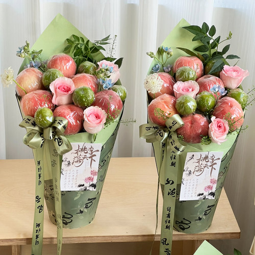 国风中式桃李满天下花束材料包