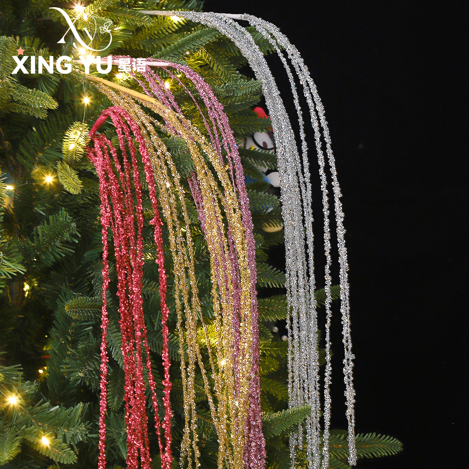 星语 圣诞节装饰圣诞树烟花棒亮片柳条插枝火树银花树枝点缀配件,鲜花速递/花卉仿真/绿植园艺,花艺材料,淘宝优惠券,粉丝福利购,淘宝优惠卷