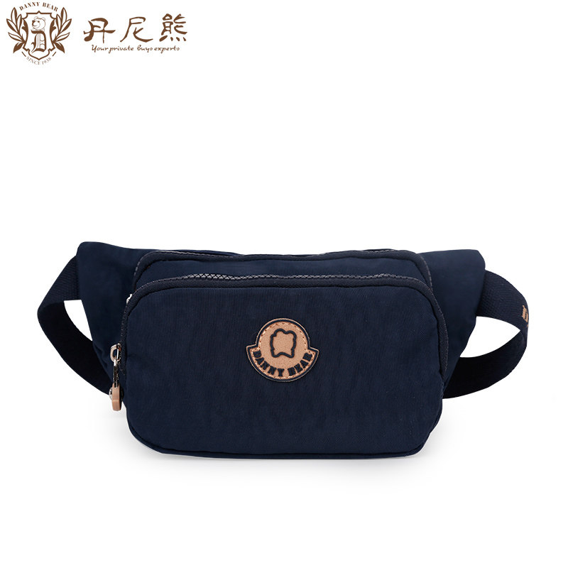 丹尼熊男女腰包旅行轻便户外腰包布包 个性飞扬洗水布DBWB168038