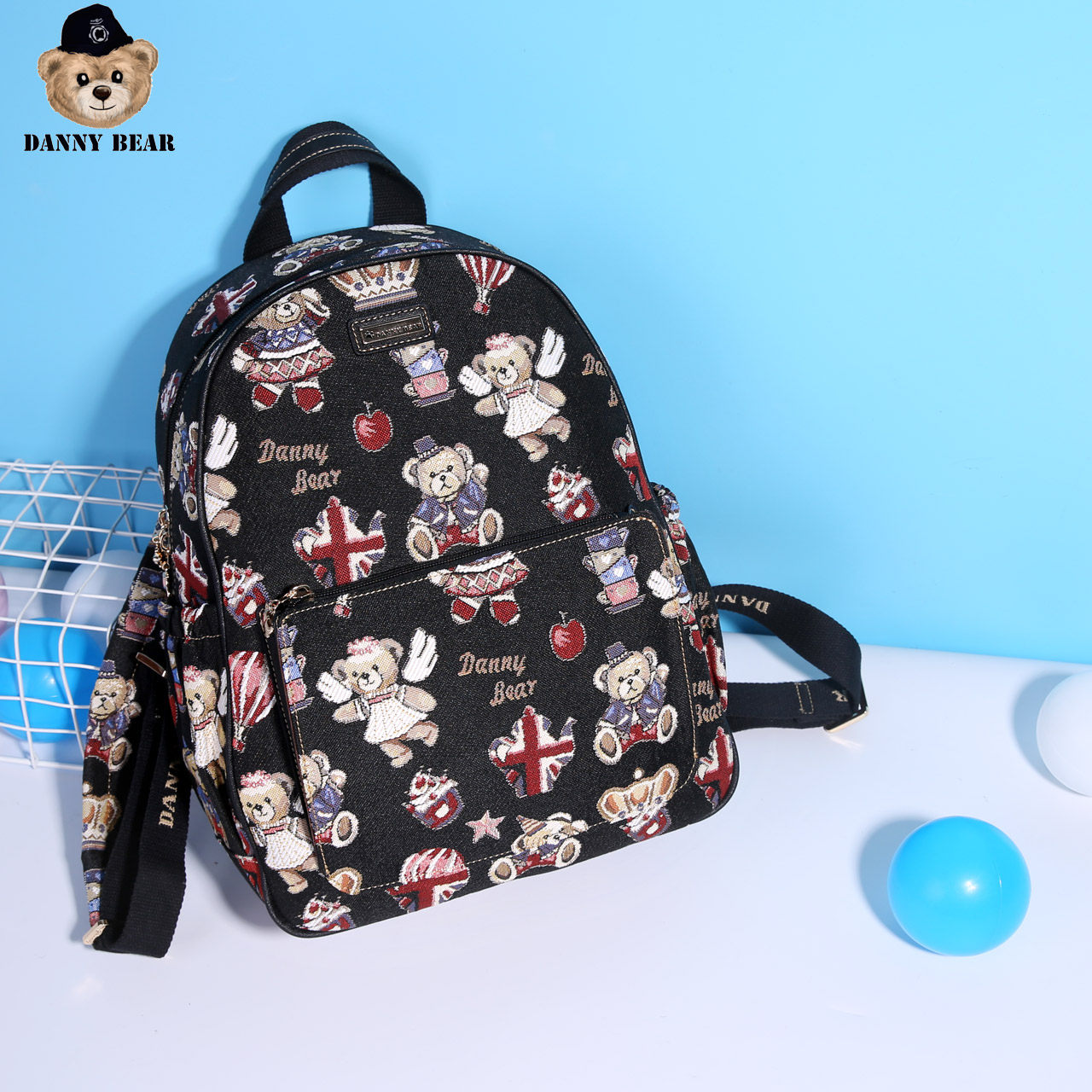 丹尼熊2020新款双肩包休闲大容量旅行包可爱中学生书包DMB9115075