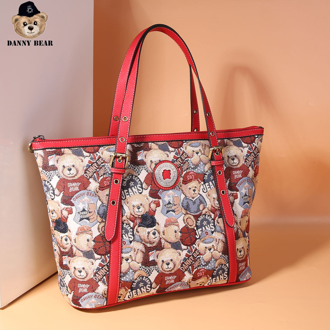 Danny Bear丹尼熊女式单肩包新款大容量逛街旅行女包袋DMB9115081