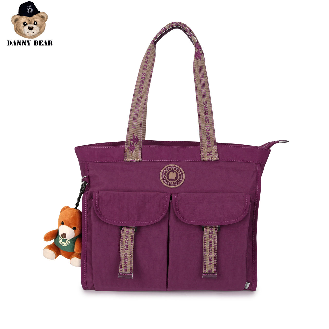 丹尼熊爱旅行单肩包袋女大容量 2020新品休闲购物包袋DBTB9918043