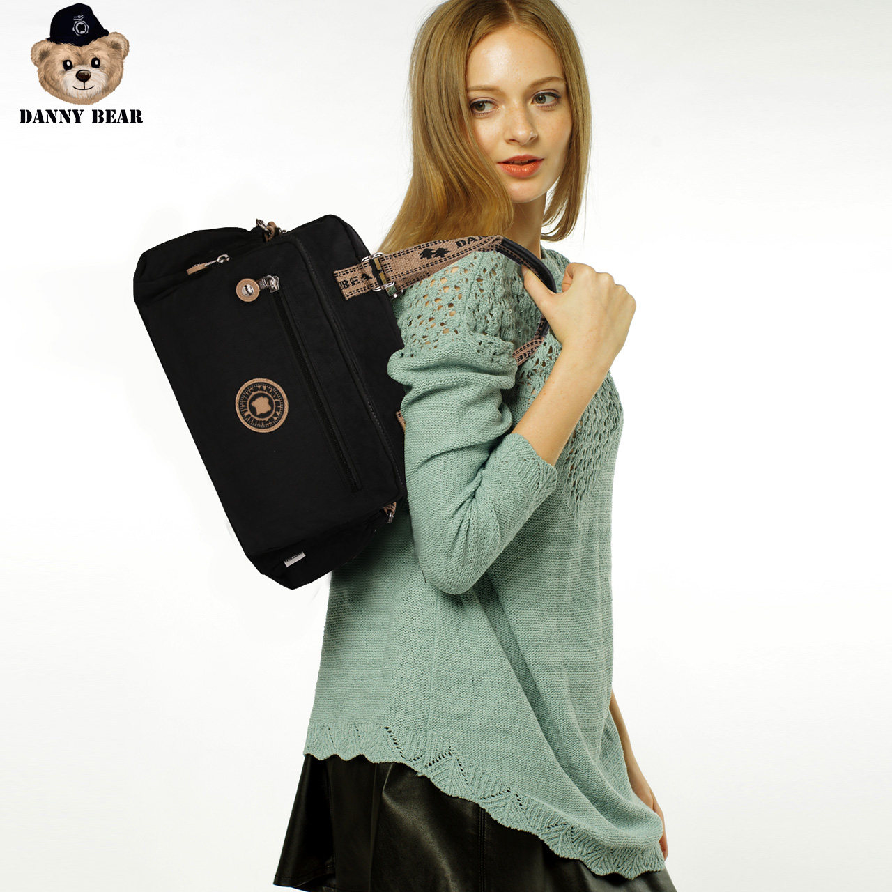 Danny Bear/丹尼熊丹尼熊纯色系列单肩斜跨手提包DTB9918056-051