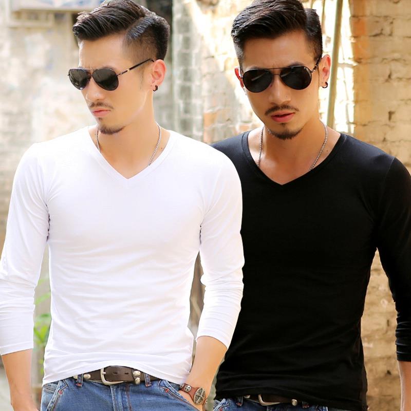 长袖t恤男士便宜2019薄款保暖内衣秋季丅恤衣服小衫短袖丅恤冬装