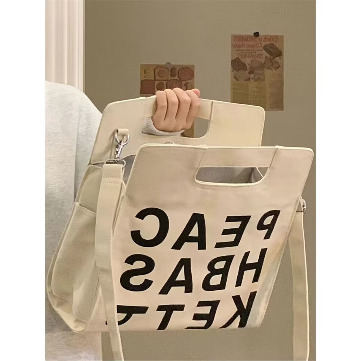 包包女新款潮手拎大容量帆布包包