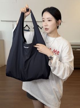 抖音同款夏季大包购物袋尼龙包学生手提包托特包包大容量单肩包女