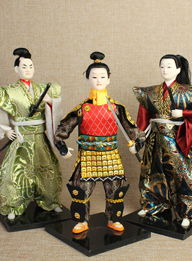 日本武士人偶忍者人形摆件寿司料理店居酒屋酒店餐厅装饰日式礼品