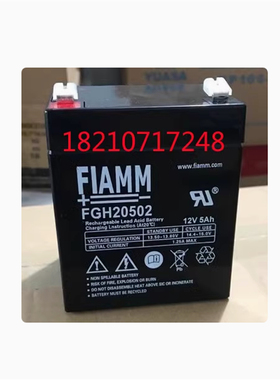 FIAMM非凡蓄电池FGH20502免维护12FGH2312V5AH应急照明电梯门禁