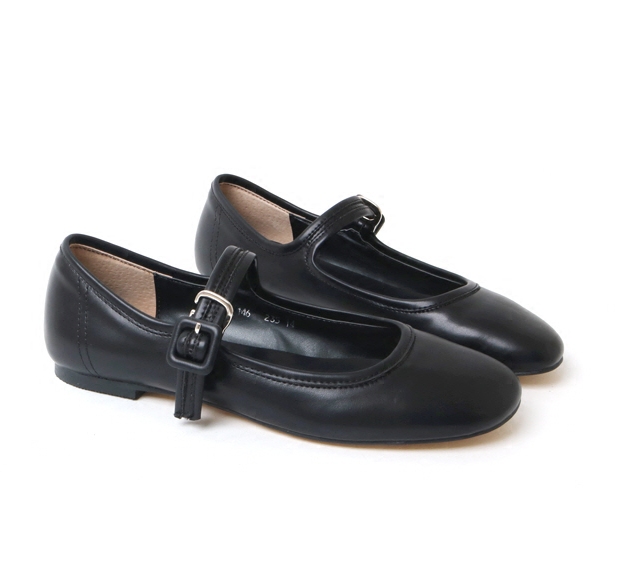 韩国女鞋学院一字皮带扣芭蕾舞