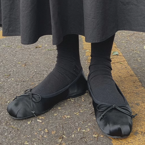 芭蕾舞鞋甜美小众风浅口蝴蝶结