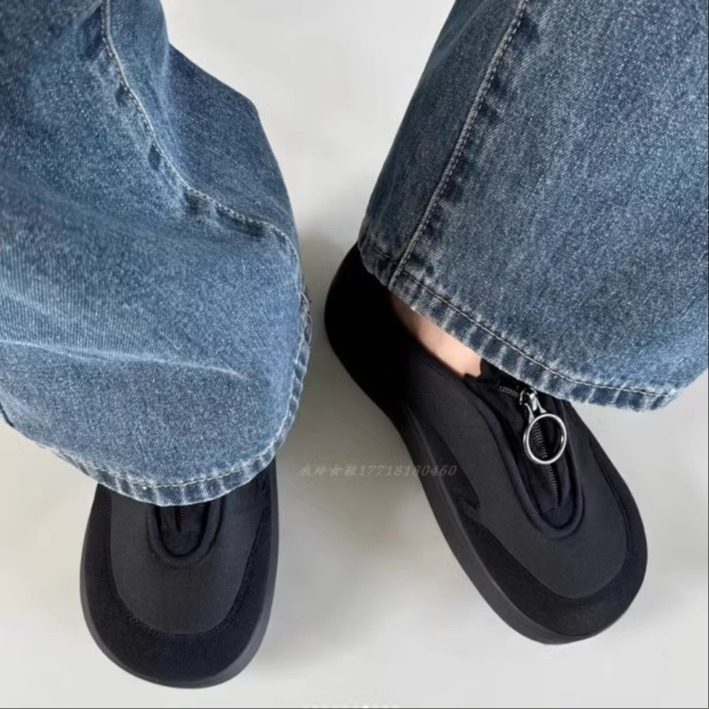 2025秋冬新款韩国东大门拉链款松糕厚底小个子加厚老爹休闲鞋女,女鞋,老爹鞋,淘宝优惠券,粉丝福利购,淘宝优惠卷