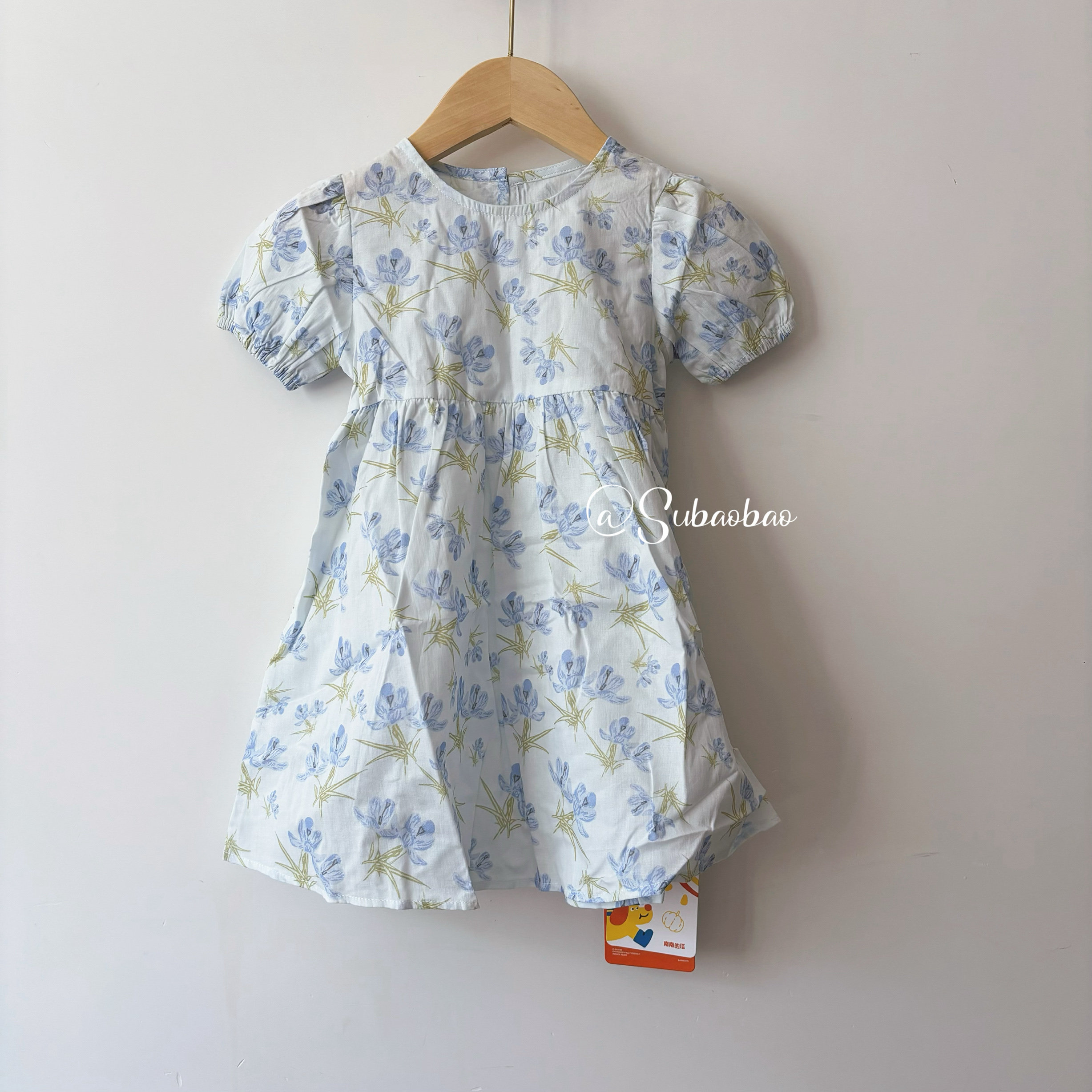 南南的瓜｜兰铃花连衣裙90-120女童碎花印花棉布裙夏季短袖公主裙