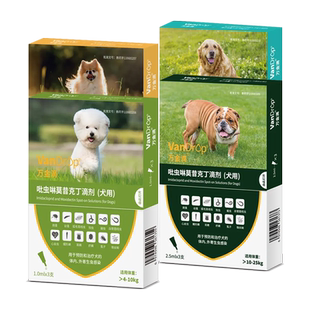 派p维万金滴宠物狗狗体内外一体驱虫药耳螨蛔虫虱子成幼犬用滴剂