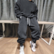慵懒风休闲宽松纯色运动长裤 套装 健身服 高级感加绒卫衣卫裤 秋冬季