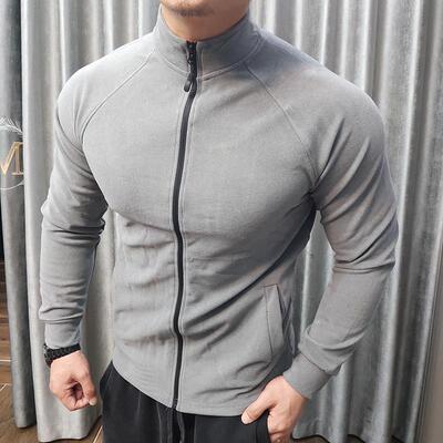 立领运动拉链衫健身服休闲外套