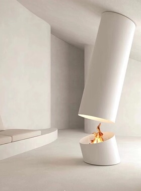 FALOART艺术壁炉真火壁炉定制类仿真火电子壁炉悬挂壁炉奢侈品壁