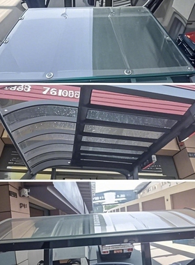 杭州杭叉龙工叉车雨棚顶棚顶盖合力遮阳棚防雨防晒遮阳板透明定做