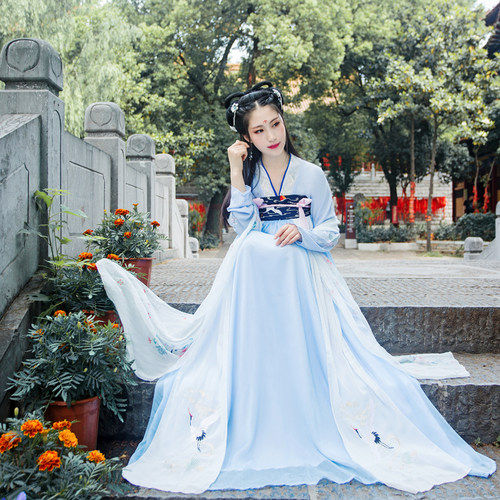 古装汉服清新淡雅仙女襦裙蜀梦秀