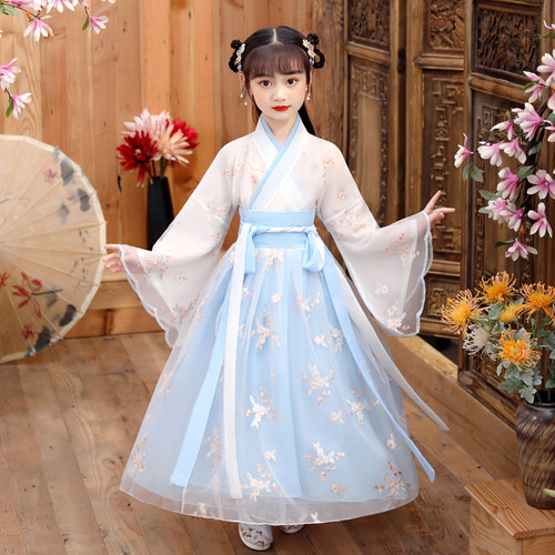 女童演出服儿童连衣裙合唱服纱裙