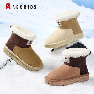Abckids中国儿童冬绒保暖童鞋雪地靴